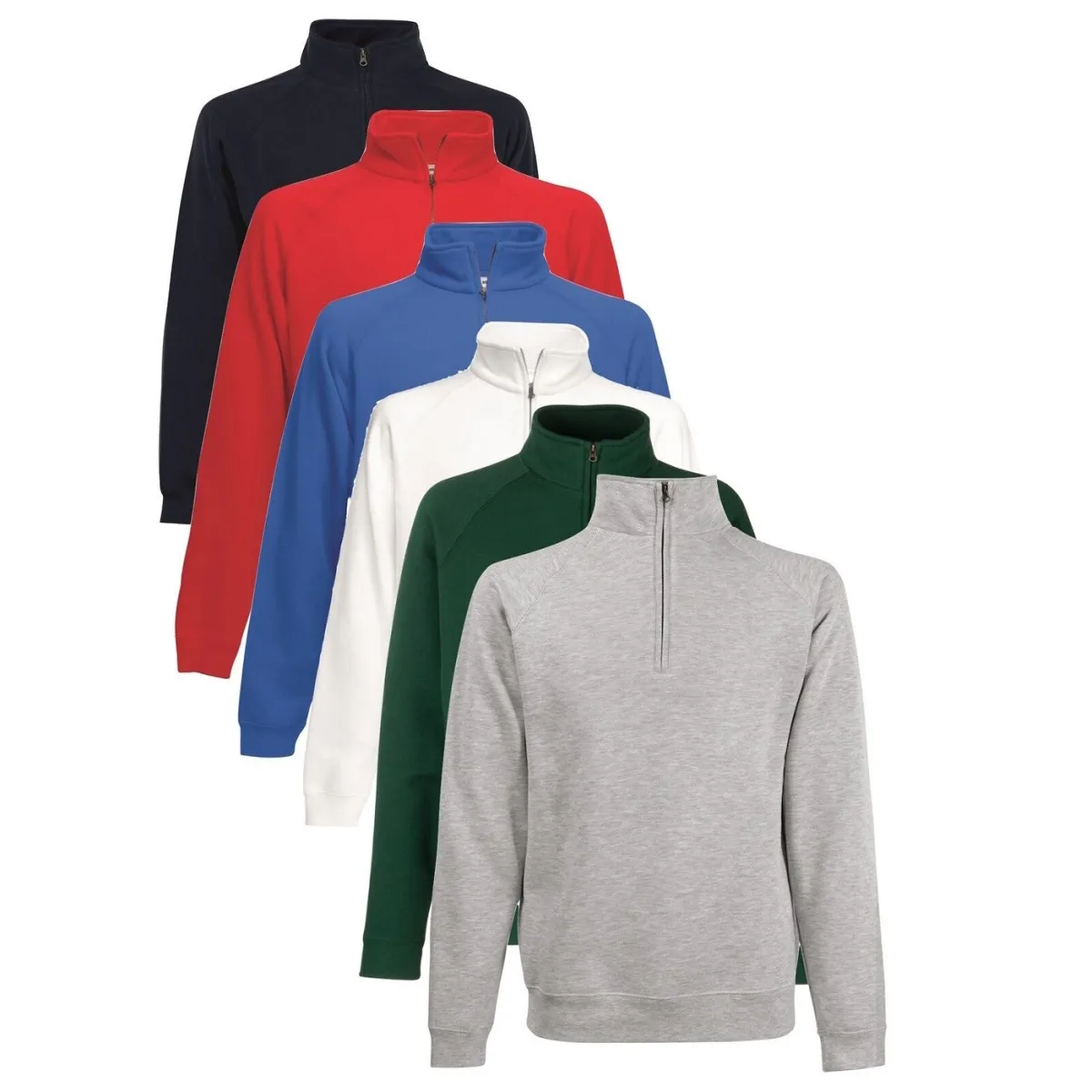 Felpa Mezza Zip Fruit Of the Loom | Codice FR621140