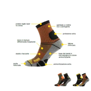 U power red lion | Calze da lavoro estive traspiranti