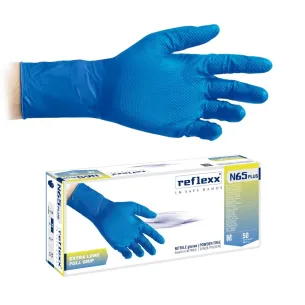 Guanti in Nitrile Lunghi con Grip Reflexx N65 Plus | Codice RXX-N65