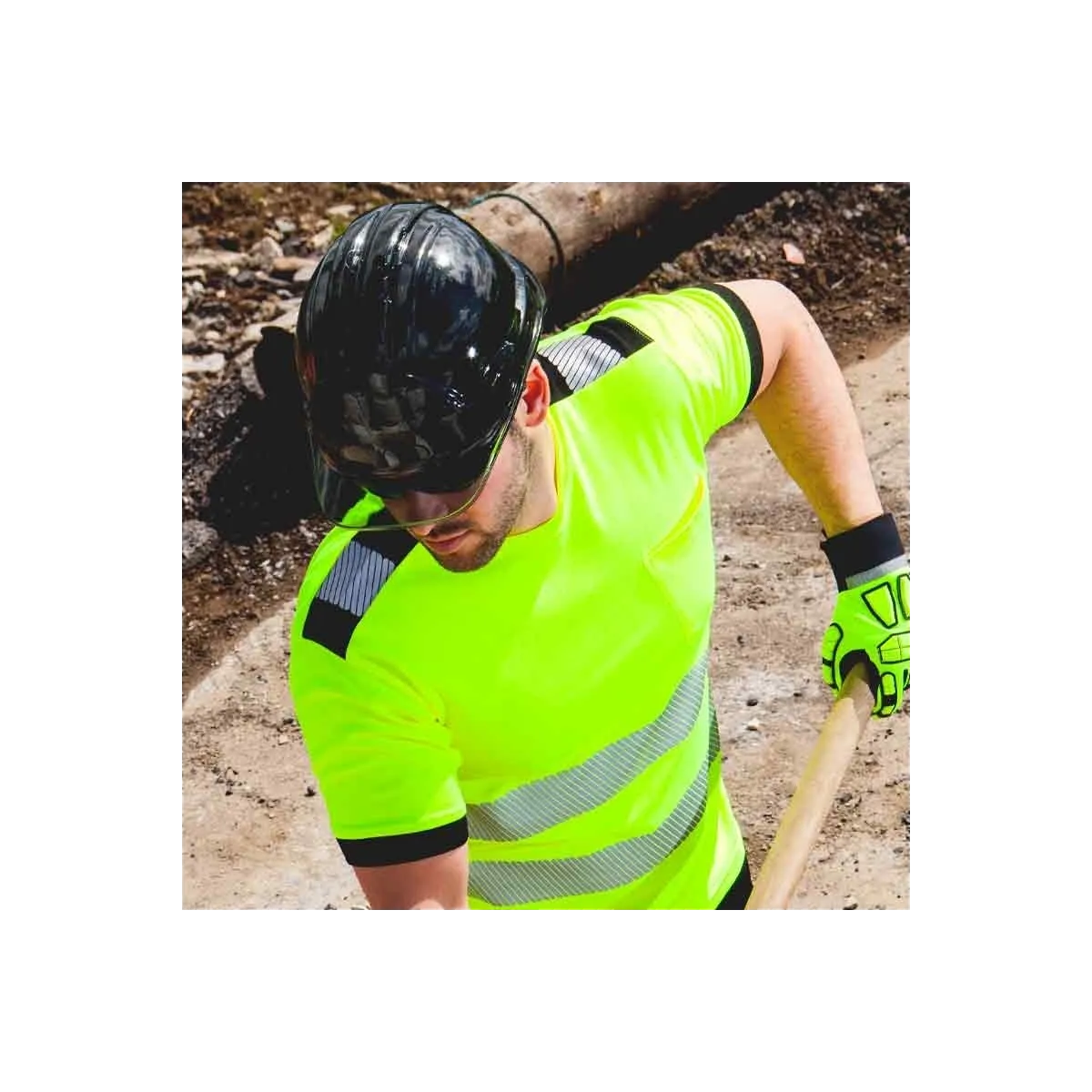 T-Shirt Alta Visibilita' Vision Gialla | Codice T181G