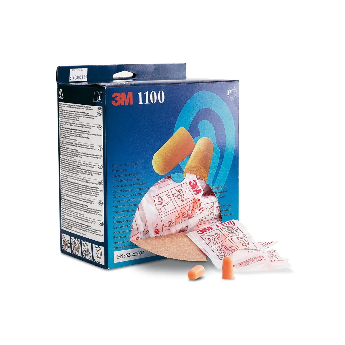 Tappi Orecchie 3M 1100 | Imbustati Singolarmente (coppia) | Codice 3M1100