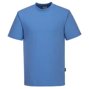 T-Shirt Da Lavoro Blu Antistatica Esd | Codice AS20BL