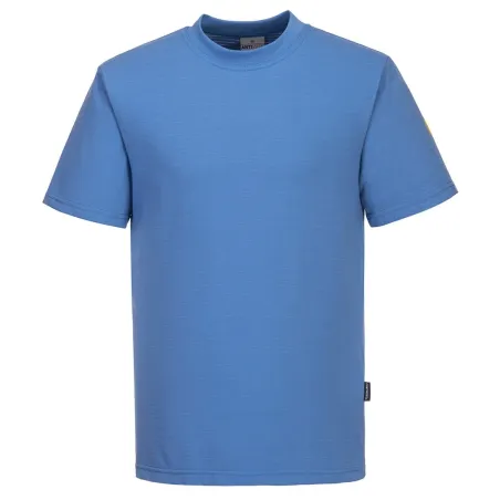 T-Shirt Da Lavoro Blu Antistatica Esd | Codice AS20BL