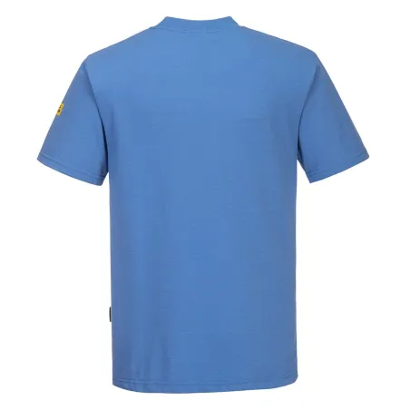 T-Shirt Da Lavoro Blu Antistatica Esd | Codice AS20BL