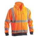 Felpa Ad Alta Visibilità Con Cappuccio Arancione | Codice AVC17300-AR