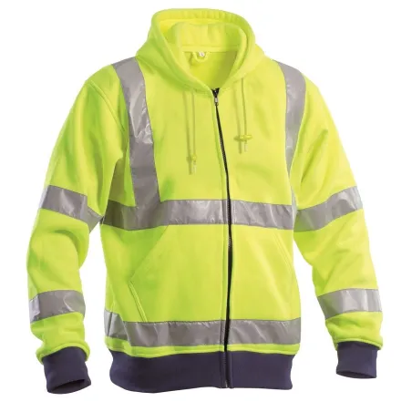 Felpa Ad Alta Visibilità Con Cappuccio Gialla | Codice AVC17300-YL