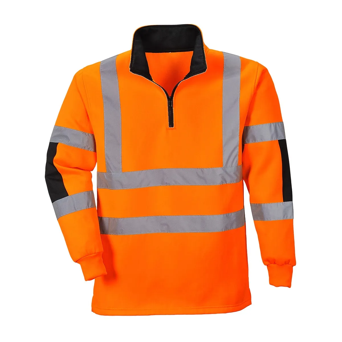 Felpa Ad Alta Visibilità Modello Rugby Arancione | Codice B308A