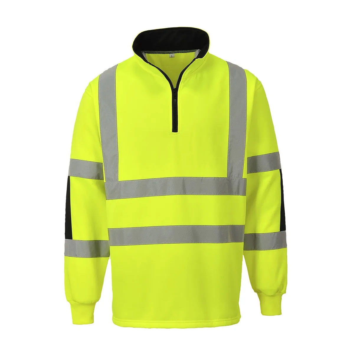 Felpa Ad Alta Visibilità Modello Rugby Gialla | Codice B308G