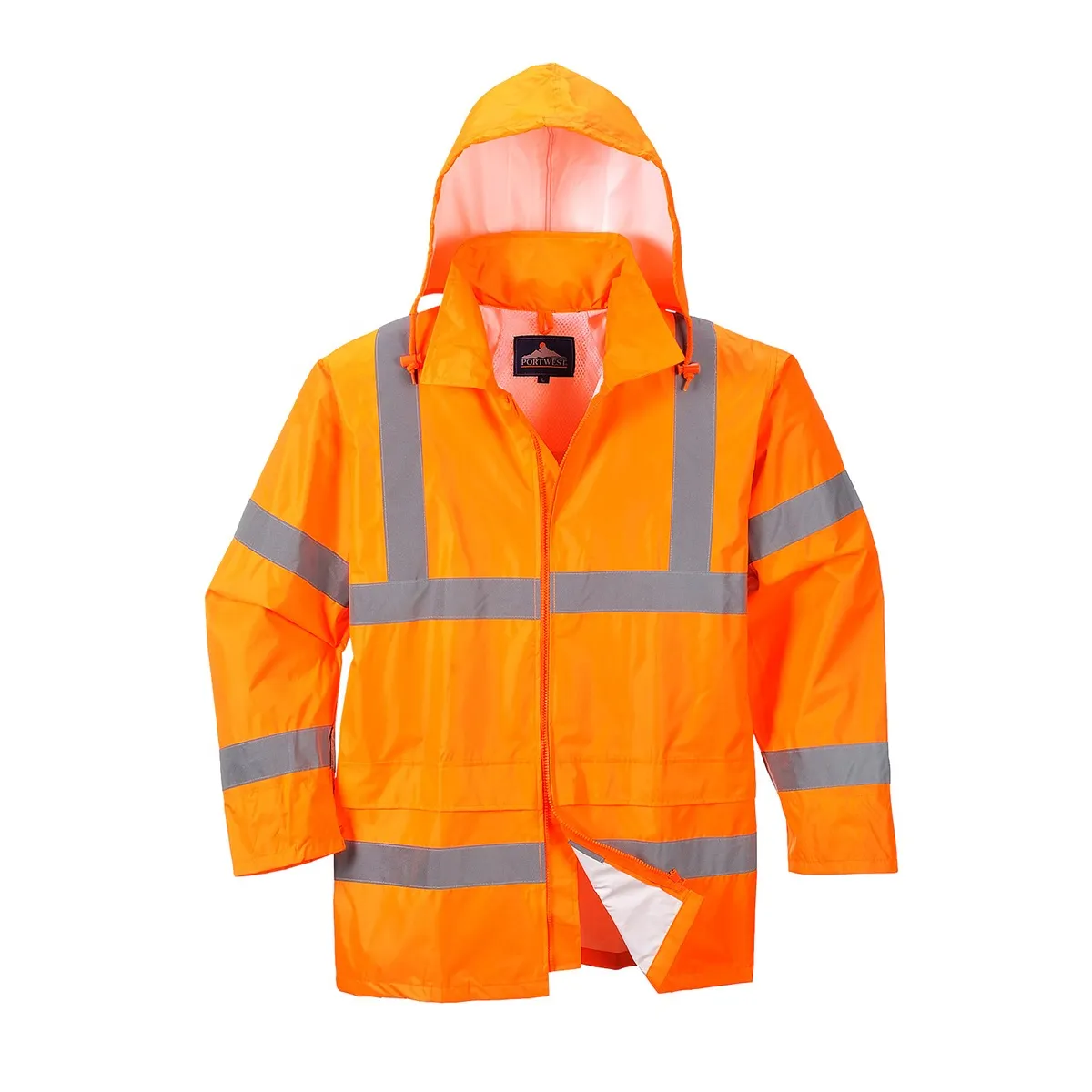 Giacca Impermeabile Ad Alta Visibilita' Arancione | Codice H440A