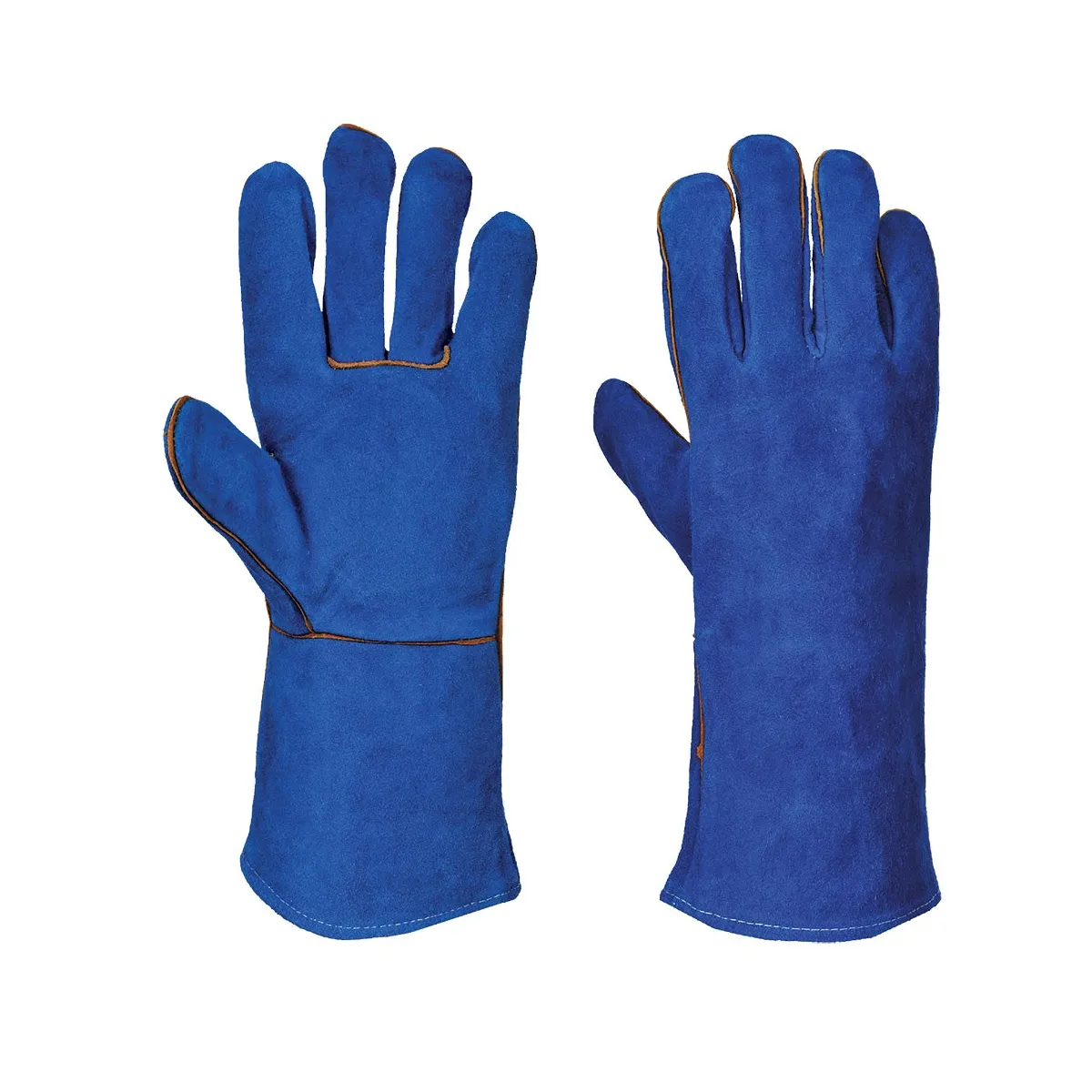 Guanti Di Protezione In Pelle Da Saldatore Blu | Codice A510