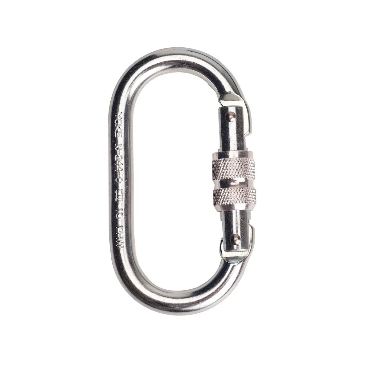 Moschettone Con Chiusura A Vite In Acciaio | Codice FP30