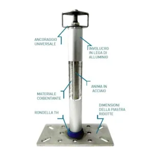 Palo Linea Vita in Acciaio Inossidabile H-STOP TH | Codice RG-2020XX 2