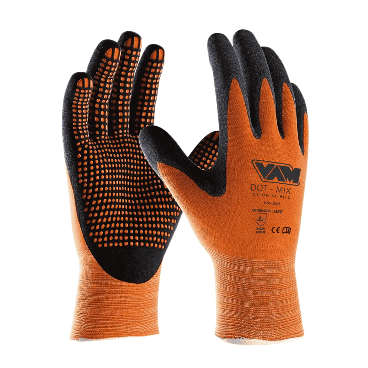 Guanti da lavoro Dot Mix Spalmato in NItrile Puntinato | Codice NM-DMN