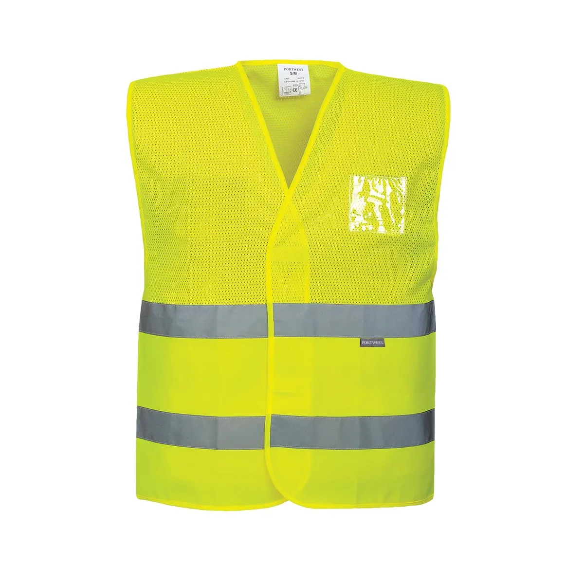 Gilet Ad Alta Visibilita' A Mezza Rete | Giallo | Codice C494G