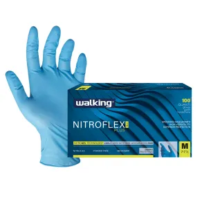 Guanti Monouso In Nitrile Walking Nitroflex Plus (Conf. 100 Pz) | Codice 2139