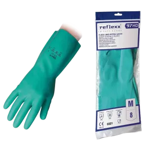 Guanti in Nitrile Felpati | Reflexx 97 HD | Codice RXX-R97