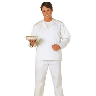 Camicia Bianca Da Panettiere A Maniche Lunghe | Codice 2203