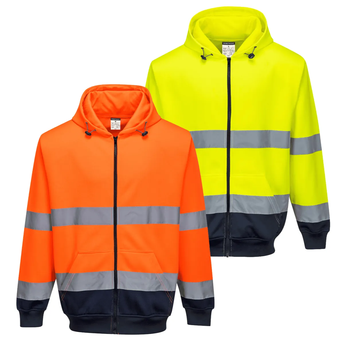 Felpa Ad Alta Visibilità con Zip Portwest B317 | Codice B317