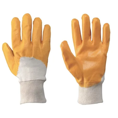 Guanti Protettivi Gialli Rivestiti In Nitrile Eco | Codice 2102