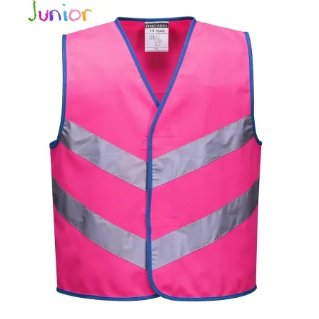 Gilet Ad Alta Visibilita Junior Rosa | Codice JN15R