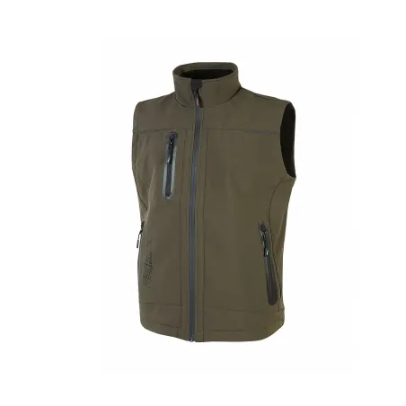 Gilet UPower Universe in Softshell Scuro (Black Carbon) | Codice FU188BC