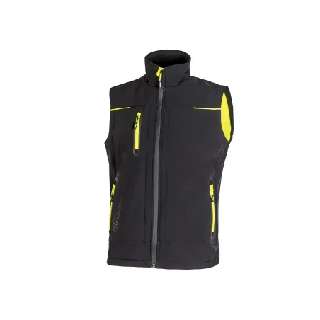 Gilet UPower Universe in Softshell Scuro (Black Carbon) | Codice FU188BC