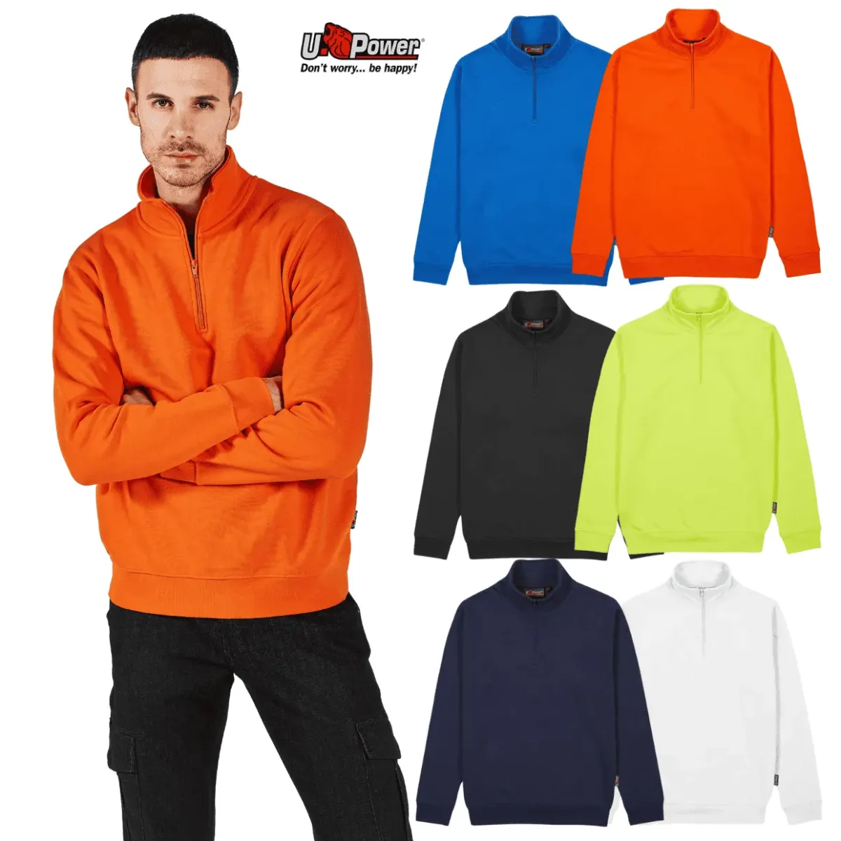 Felpa da lavoro U-Power Tautra mezza zip