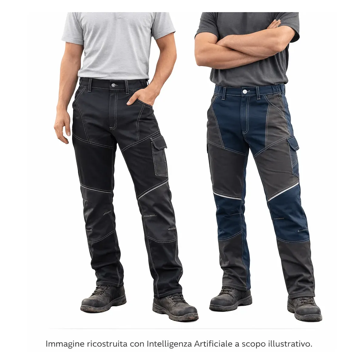 Pantaloni da Lavoro Uomo Elastcizzati Slim Fit Jump | Codice JMP02-536