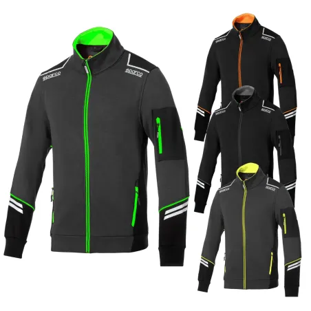 Felpa da Lavoro Sparco ALABAMA Tech Full Zip Professionale