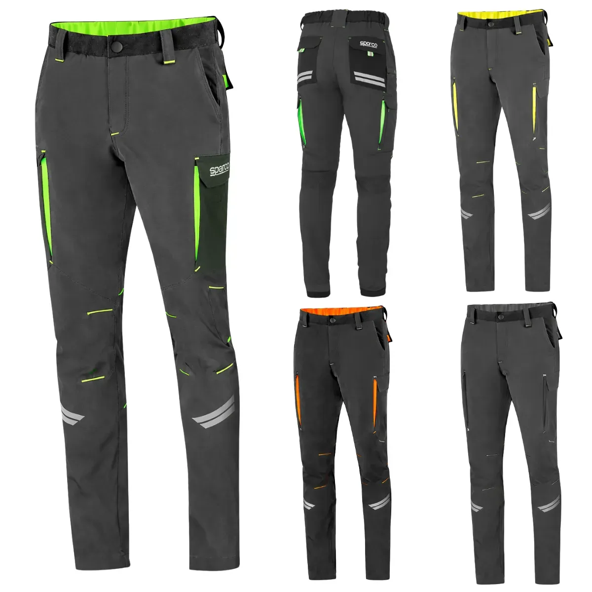 Pantaloni Sparco OREGON 02417BMAF Nero Arancio | Tecnici da Lavoro