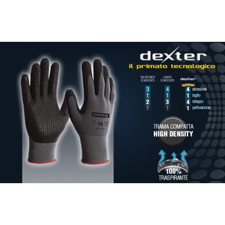 Guanti Da Lavoro In Schiuma Di Nitrile Walking Dexter | Codice 2165