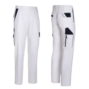 Pantaloni da Lavoro Bianchi da Imbianchino con Tasconi | Cotone Massaua 100% | Codice COL02101