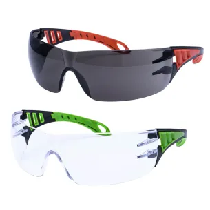 PS12 Occhiale Tech Look Fumo | Occhiali di Protezione Dielettrici Metal Free CE