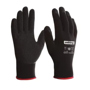 Guanti Antiscivolo In Lattice Rugoso Walking Safety Black | Codice 2150 2