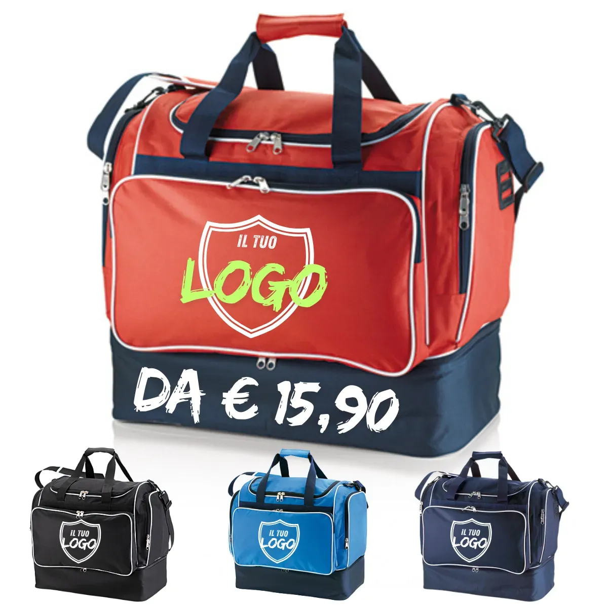 Borsone da Calcio Personalizzato con Logo a Colori