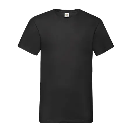 T-Shirt Fruit of The Loom Unisex Scollo a V in Cotone