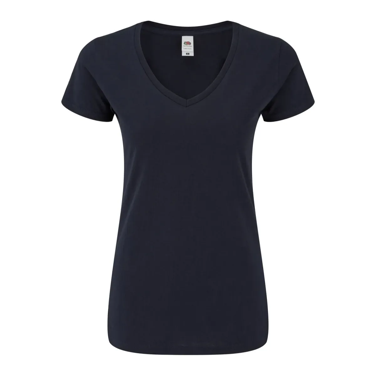 T-Shirt Donna Fruit of The Loom Scollo a V in Cotone
