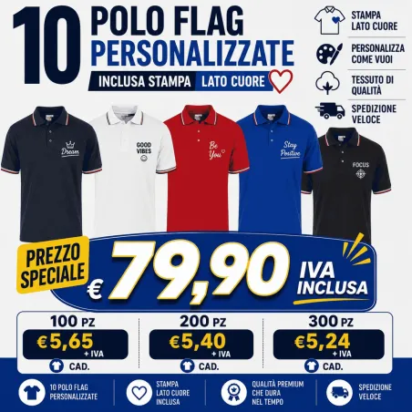 Polo Personalizzate con Logo a Colori