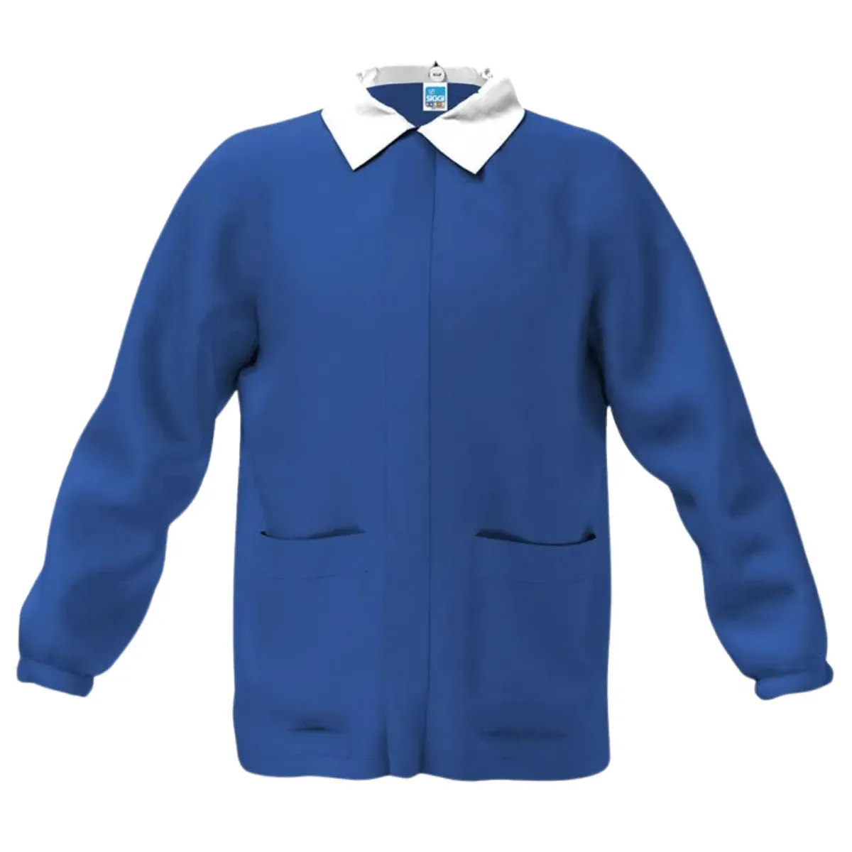 Casacca Scuola Bimbo Blue Royal con Zip Centrale