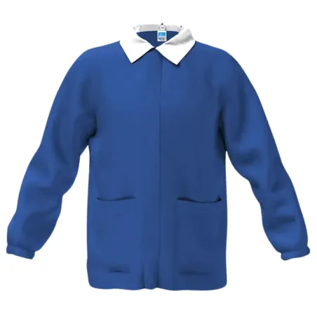 Casacca Scuola Bimbo Blue Royal con Zip Centrale