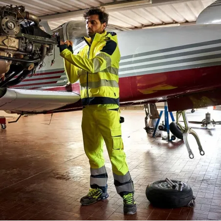 Pantaloni Alta Visibilita Estivi Upower Light Giallo/Navy | Codice HL155YF