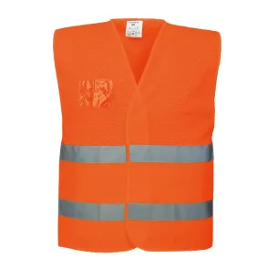 Gilet Ad Alta Visibilita' A Mezza Rete | Arancione | Codice C494A
