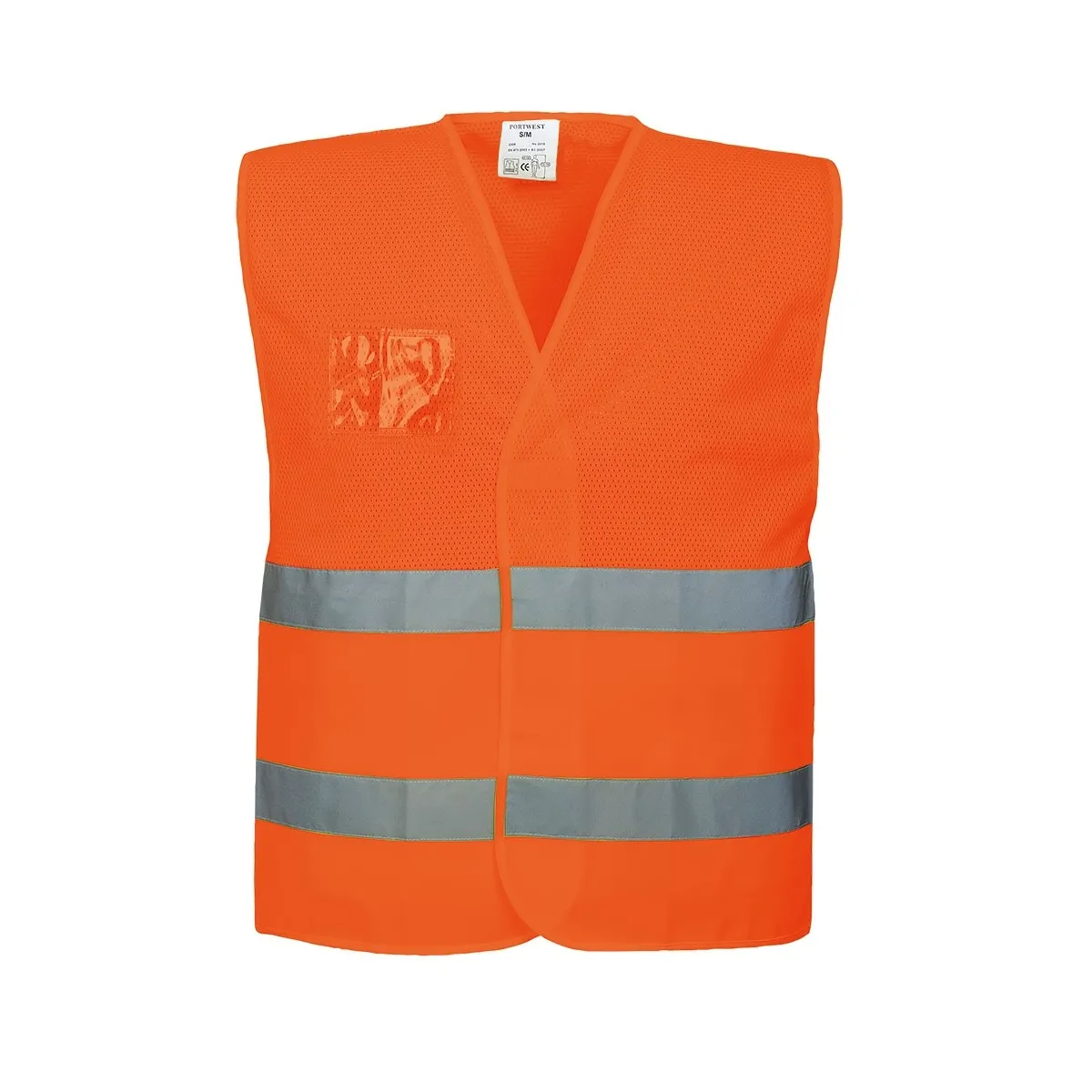 Gilet Ad Alta Visibilita' A Mezza Rete | Arancione | Codice C494A