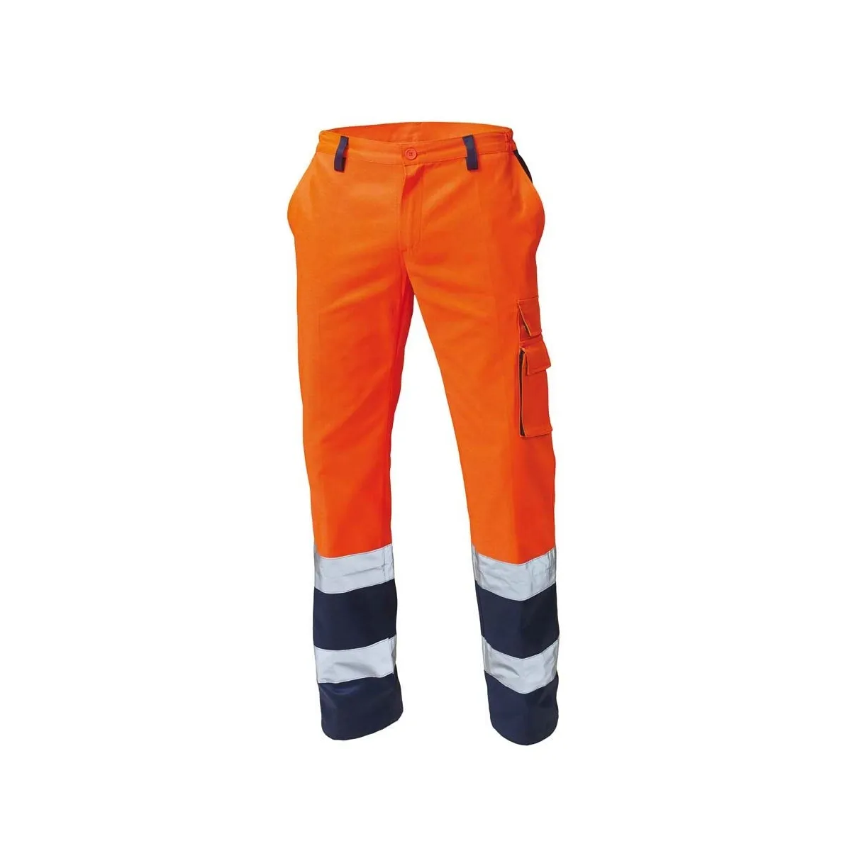 Pantaloni ad Alta Visibilita Bicolore Siggi | Arancioni Blue | Codice SE0335-9016