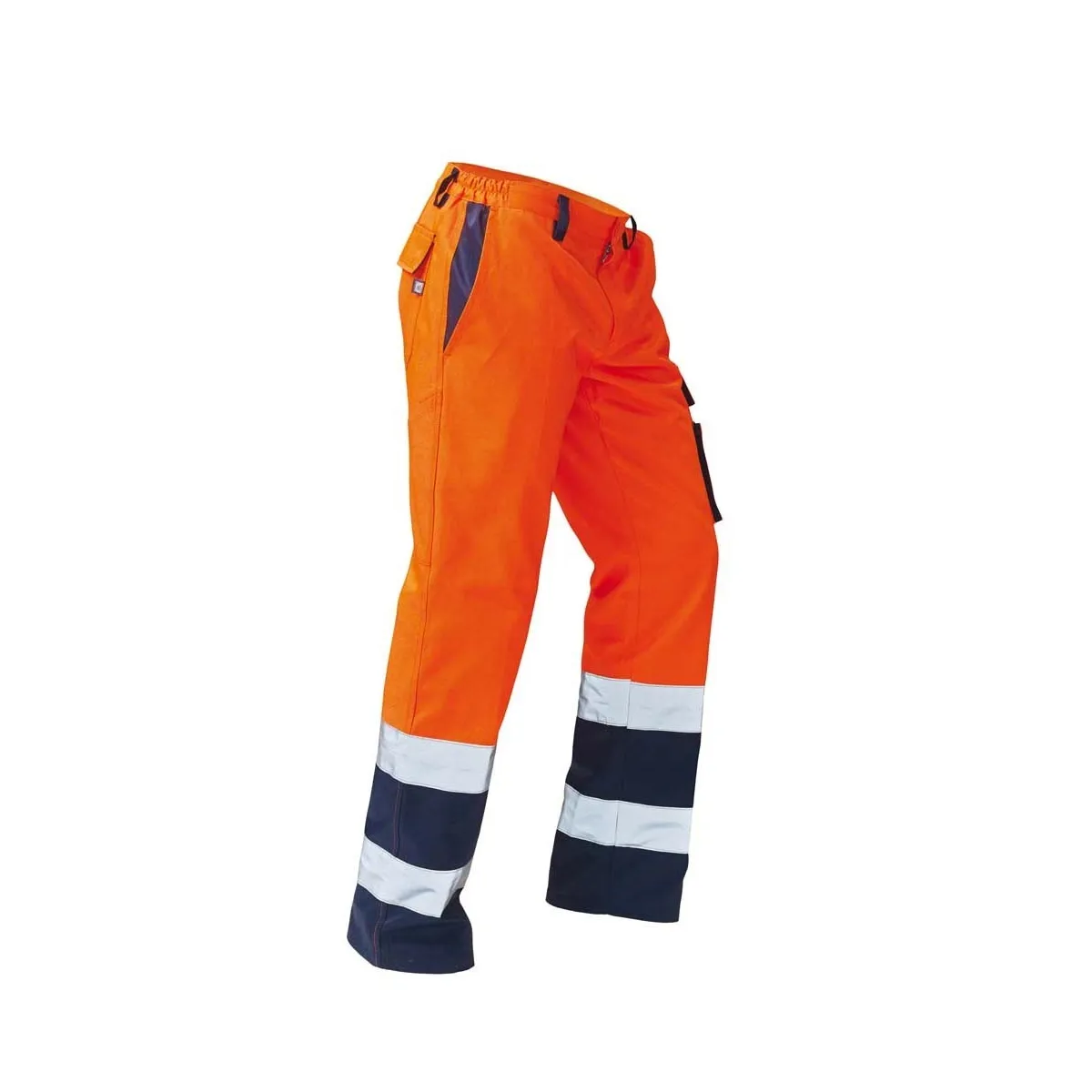 Pantaloni ad Alta Visibilita Bicolore Siggi | Arancioni Blue | Codice SE0335-9016