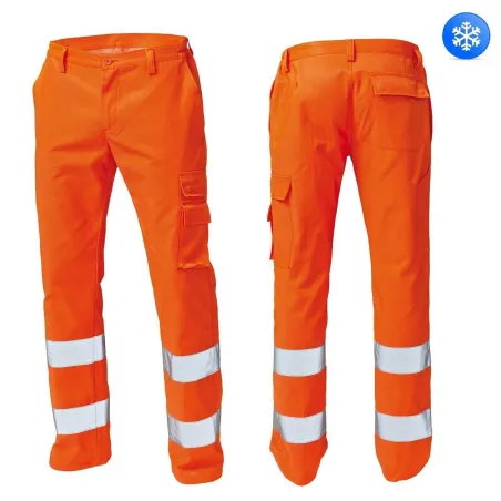 Pantaloni Alta Visibilita Invernali Siggi | Arancioni | Codice SE0334-0898