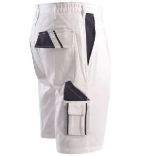 Pantaloncini da Lavoro Uomo Bianchi da Imbianchino con Tasconi | Cotone 100% | Codice COL12101 2