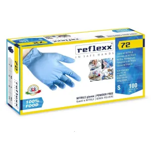 Guanti per Alimenti Reflexx 72 Food Line | Monouso Alimentari in Nitrile | Codice RXXR72