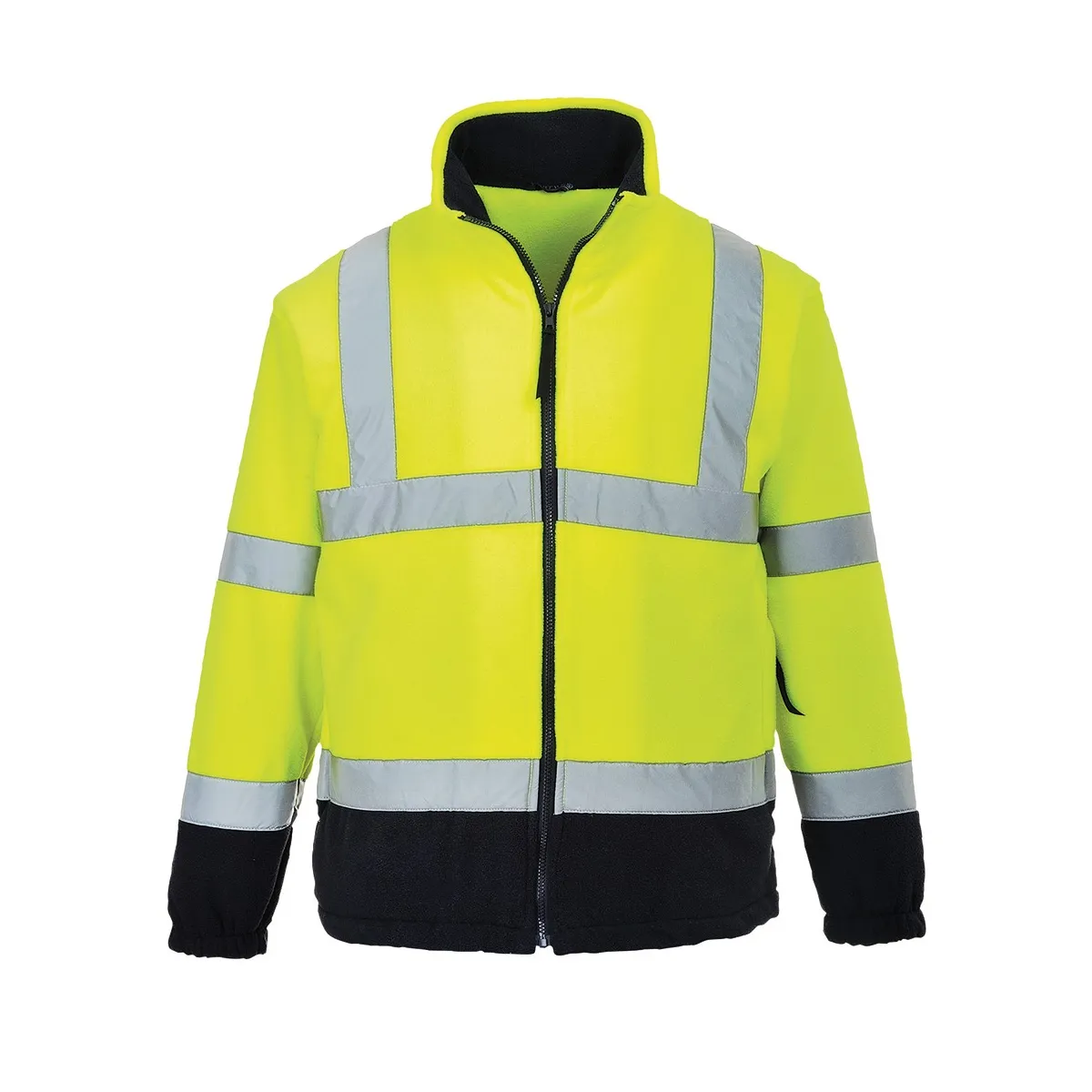 Maglia In Pile Ad Alta Visibilita' Giallo/Navy | Codice F301G