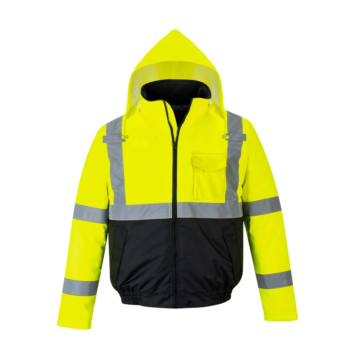 Bomber Ad Alta Visibilita' Con Cappuccio | Codice S363
